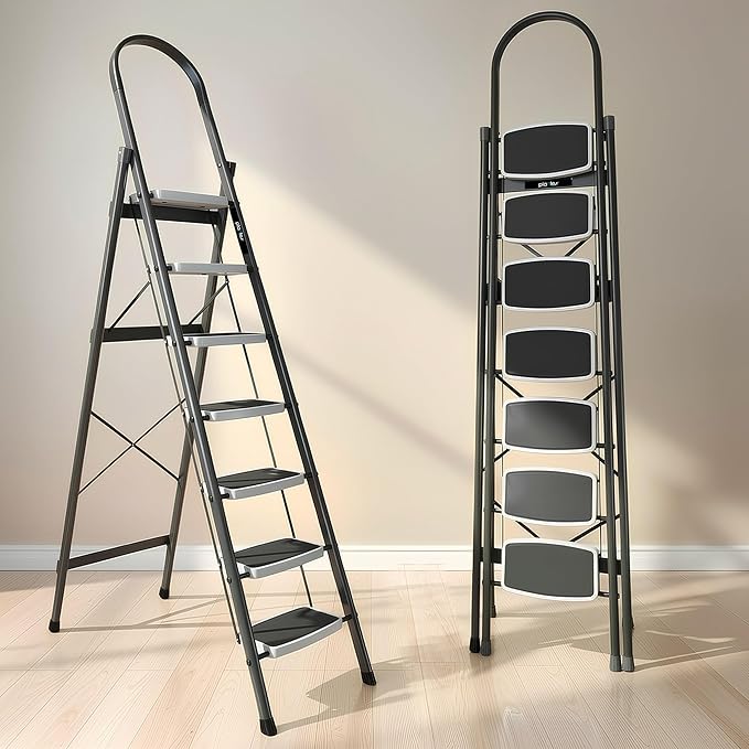 Latest Deal On Plantex Steel 7 Step Ladder for Home - Dealsified