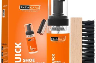SNEAKARE Quick Shoe Cleaning Kit Shoe Cleaner & Medium Bristle Shoe Brush