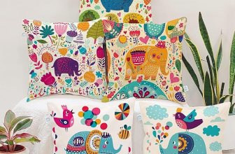 STITCHNEST Set of 5 Polycotton Cushion Covers