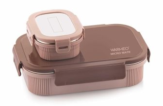 WARMEO MICROMATE Microwave-Safe Stainless Steel Lunch Box