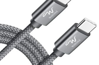 Wayona Type C to Type C 6FT/2M 65W Long Fast Charging Cable Compatible