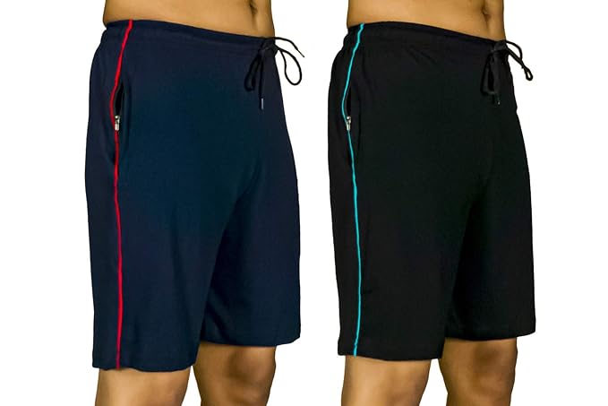 Latest Deal On 0-DEGREE Men's Regular Fit Shorts with Zip Pocket - Dealsified