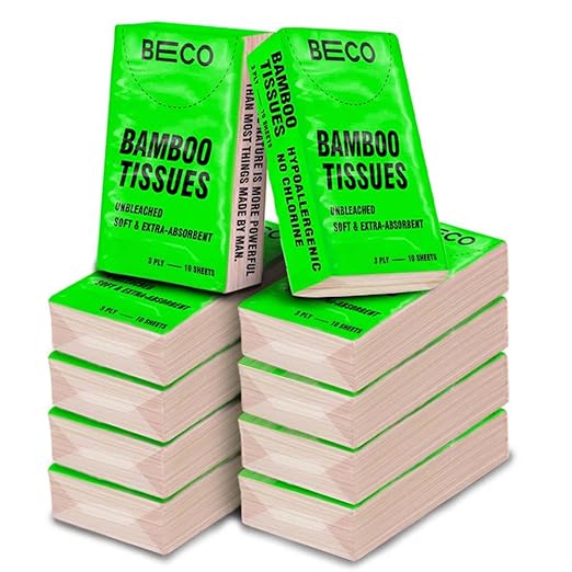 Beco Bamboo Hanky Tissues, 100 Pulls Pack of 10 Latest Deal On Beco Bamboo Hanky Tissues, 100 Pulls Pack of 10 - Dealsified