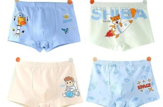 Boys Pure Cotton Underwear Soft Boyshorts Kids Boxer Briefs Hipster Panties Multi Pattern (Pack of 4)