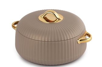 CELLO Aurum Insulated Casserole Hot Pot For Kitchen 1250 ml Brown