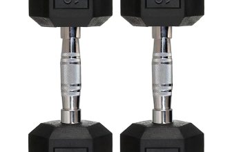 FITRXX Rubber Coated Hexa Dumbbell Set for Men & Women
