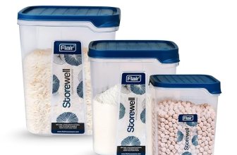 FLAIR Storewell Square Plastic Food Storage Container Set
