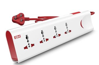 GM 3060 Extension Board 10Amp Output 250 Volts with 2 Mtr Extension Cord & Surge Protector