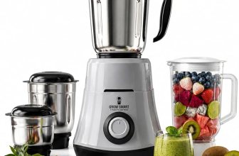 HydroGrind Powerful 750 W Juicer Mixer Grinder For Kitchen 4 Jars (3 Stainless Steel + 1 Juicer) Mixie