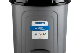 KOLORR Go clean 23 Litres Large Size Plastic Pedal Dustbin Trash Can