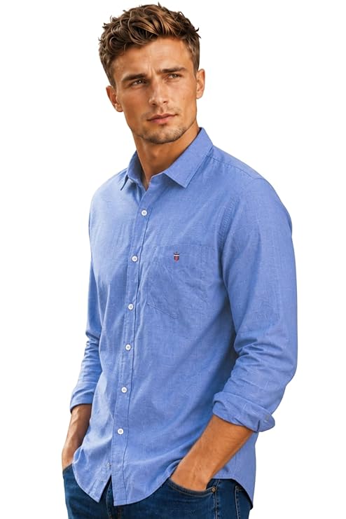 Louis Philippe Men's Cotton Slim Fit Latest Deal On Louis Philippe Men's Cotton Slim Fit - Dealsified