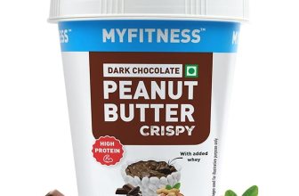 MYFITNESS Peanut Butter High Protein Dark Chocolate Spread Crispy 1kg