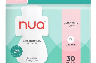 Nua Complete Comfort Sanitary Pads for Medium Flow XL