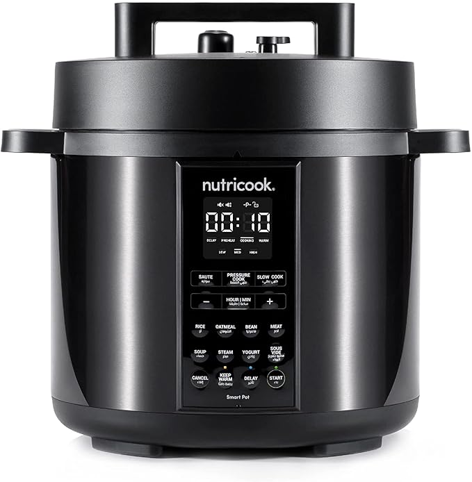 Latest Deal On Nutricook Smart Pot 2 Stainless Steel 6 QT (5.7L), 1000W 9-in-1 Instant Programmable Electric Pressure Cooker - Dealsified
