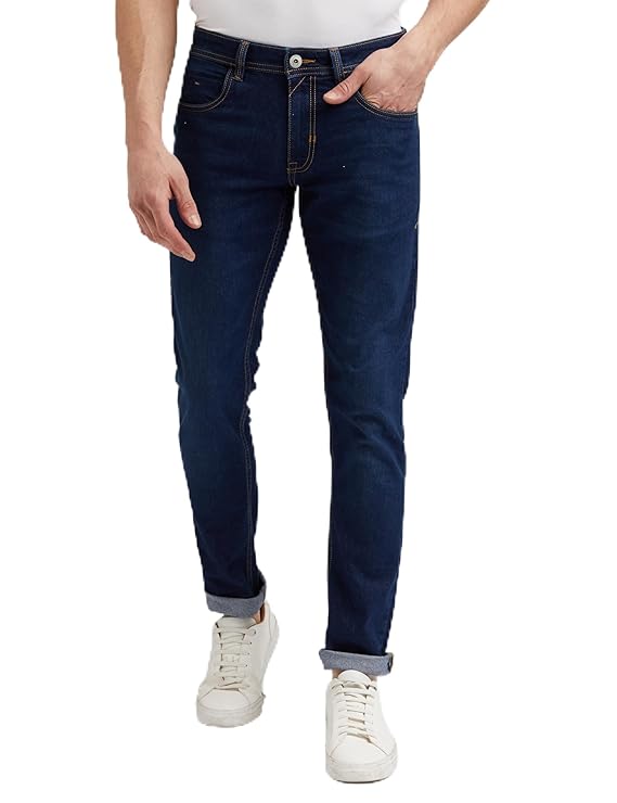 Peter England Men's Tapered Fit Mid Rise Classic Tape Stretchable Twill Jeans Latest Deal On Peter England Men's Tapered Fit Mid Rise Classic Tape Stretchable Twill Jeans - Dealsified