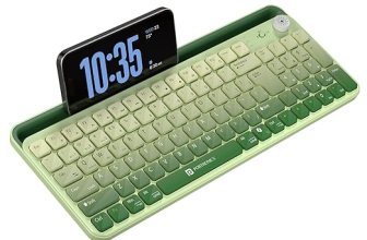 Portronics Bubble 4.0 Wireless Keyboard with Bluetooth + 2.4 GHz USB Receiver