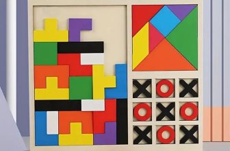 SHINETOY Wooden 3-in-1 Puzzle Game for Kids
