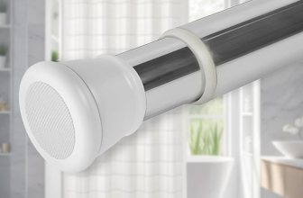 SITTELLA® (125Cm To 220Cm) Extendable Shower Curtain Tension Rod Non-Drilling Anti-Skid Spring Pull Rod