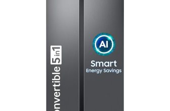 Samsung 653 L, 3 Star, Frost Free, Double Door, Convertible 5-in-1 Digital Inverter, Side By Side AI Enabled Smart Refrigerator