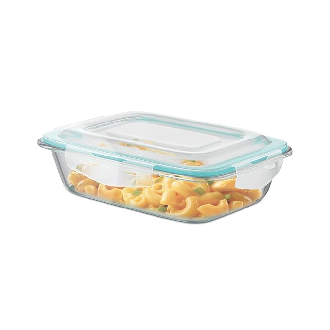 Latest Deal On Signoraware Lock N Store Borosilicate Glass Rectangular Container with Lid - Dealsified
