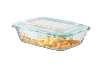 Signoraware Lock N Store Borosilicate Glass Rectangular Container with Lid