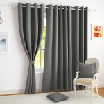 Story@Home 100% True Blackout Door Curtains 7 Feet Long Set of 2
