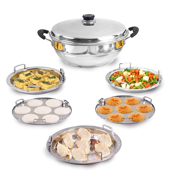 Latest Deal On The Indus Valley Stainless Steel Idli Maker - Dealsified
