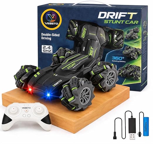 VEBETO Remote Control Drift Stunt Car Toy | 1 Year Warranty Latest Deal On VEBETO Remote Control Drift Stunt Car Toy | 1 Year Warranty - Dealsified