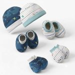 VParents New Born Baby Cotton Gloves, Cap & Mittens Combo Set (0-3 Months)