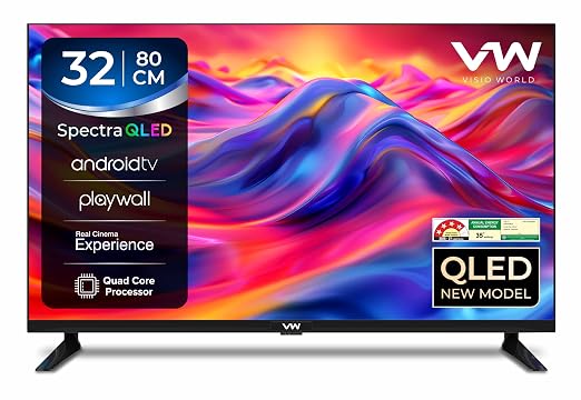 Latest Deal On VW 80 cm (32 inches) Spectra Series HD Ready Smart QLED Android TV - Dealsified