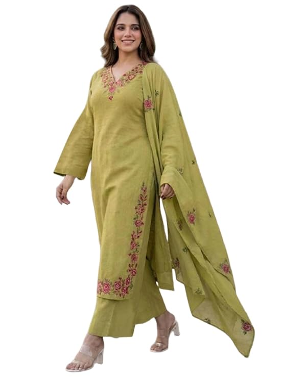 ANNI Designer Kurta Sets for Women Viscose Blend Embroidered Latest Deal On ANNI Designer Kurta Sets for Women Viscose Blend Embroidered - Dealsified
