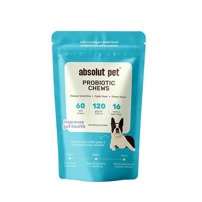 Absolut Pet Probiotic Chews for Dogs, Gut Health & Itch Relief | 60 Chews Latest Deal On Absolut Pet Probiotic Chews for Dogs, Gut Health & Itch Relief | 60 Chews - Dealsified