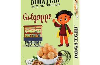 BOGATCHI Ready-to-Eat Pani Puri Pellets 400g | Fry or Microwave Golgappa Papad | Instant Pani Poori Kit