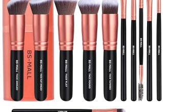 BS-MALL Makeup Brushes Premium Synthetic Foundation Powder Concealers Eye Shadows 14 Pcs for Makeup Beginner or Professional with Travel Case