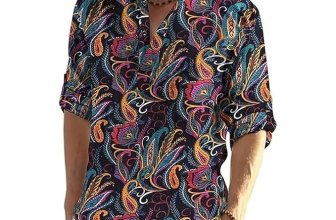 Bellstone Men’s Cotton Blend Solid Regular Fit Full Sleeve Short Kurta