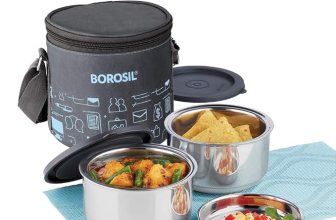 Borosil Carry Fresh Stainless Steel Lunchbox