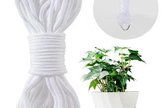 Casa De Amor 50 Feet Self-Watering Wick Cord, Automatic Plant Watering System for Vacation Plant Care