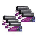Ezee Black Medium Garbage Bags 180 Pcs
