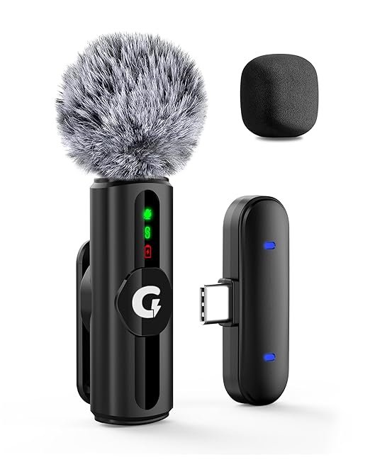 Latest Deal On GRENARO Mic for YouTube Wireless, 3-Level Adjustable Noise Reduction Mic Wireless - Dealsified