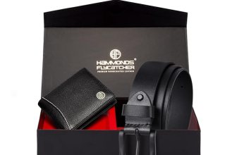 HAMMONDS FLYCATCHER Men Genuine Leather Black Gift Combo-Wallet & Belt Combo Box