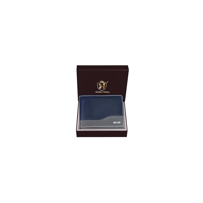 Latest Deal On HORNBULL Buttler Navy Wallet for Men - Dealsified