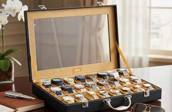 LEDO Men’s and Women’s Watch Box Holder Organizer Case