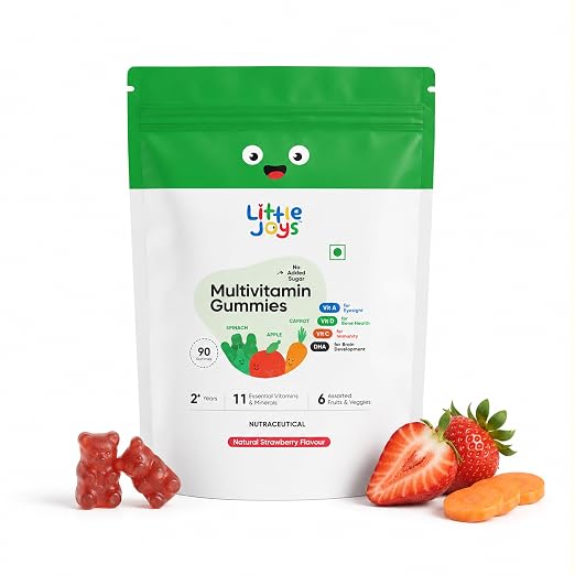 Latest Deal On Little Joys Multivitamin Gummies Pouch for Kids (2-6 years) | 90 Days Pack - Dealsified