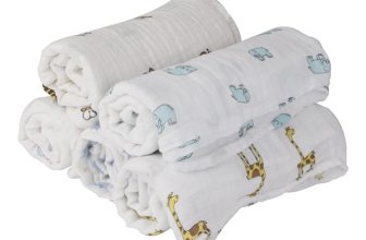 MOM’S HOME Pure Organic Premium Muslin Cotton Baby Swaddle