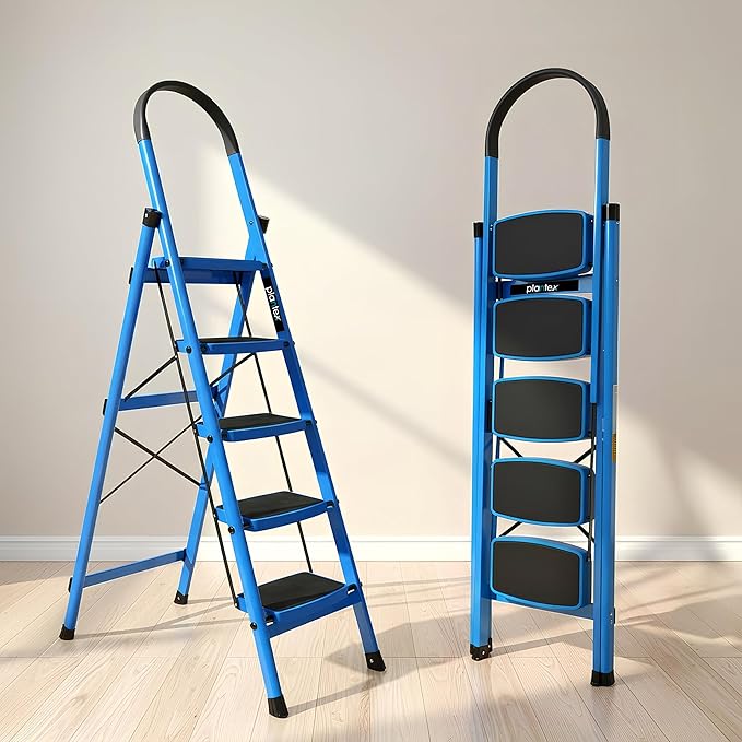 Plantex Ladder for Home - Premium Steel Foldable 5-Step Ladder Latest Deal On Plantex Ladder for Home - Premium Steel Foldable 5-Step Ladder - Dealsified