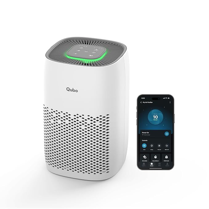 Latest Deal On Qubo Q200 Smart Air Purifier for bedroom by Hero Group| Up to 200 SqFt - Dealsified