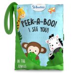 Skillmatics Peek-a-Boo Jungle Book – Soft Cloth Baby Book
