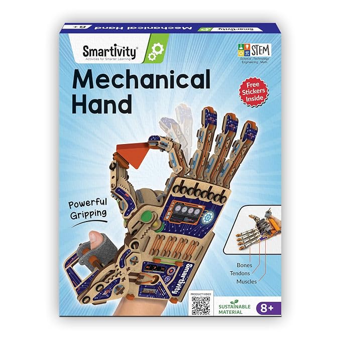 Latest Deal On Smartivity Robotic Mechanical Hand STEM Toy for Kids 8-14 - Dealsified