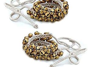 UAPAN Brass Ghungroo White cotton string Bells