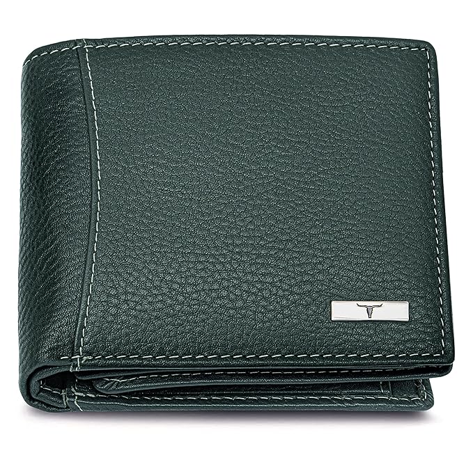 Latest Deal On URBAN FOREST Oliver Green Leather Wallet for Men, 6 Card Slot - Dealsified